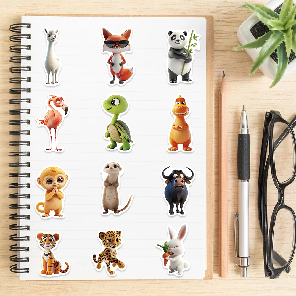 55Pcs Cute Animal Stickers For - Baby Girl Nursery Quotes 评论和价格