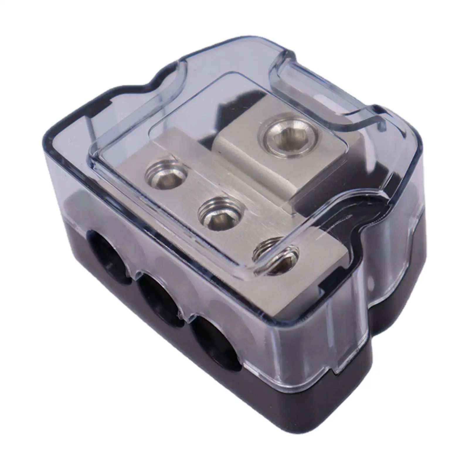 Car Audio Power Distribution Block 3 Way Wire Distribution 1x 0 Gauge AWG in, 3x 4 Gauge AWG Out Fits for Boat Vehicles Auto Car