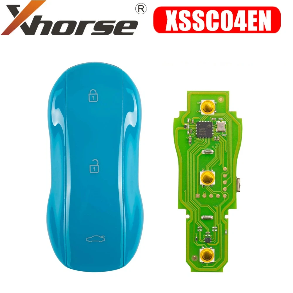 

Xhorse XSSC04EN XM38 TOY.T Универсальный смарт-ключ Supercar Style Miami синий цвет 3 кнопки 1/2/5 шт./лот