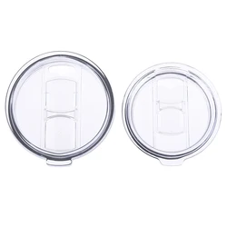 1pcs Food Grade PP 20/30 Ounce Splash Spill Proof Clear Mugs Cups Lid For Tumbler Cup