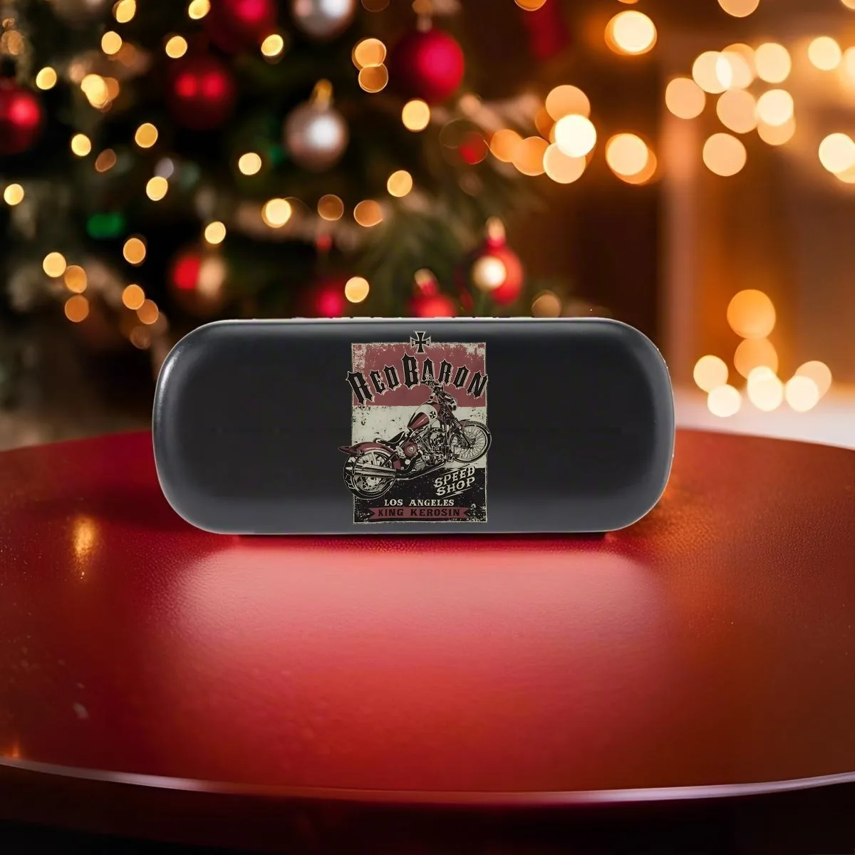 KingKerosin قميص مع طباعة البارون الأحمر 2026 جديد للجنسين دائم نظارات حقيبة للتخزين نمط أنيق تصميم السفر ودية بروتي