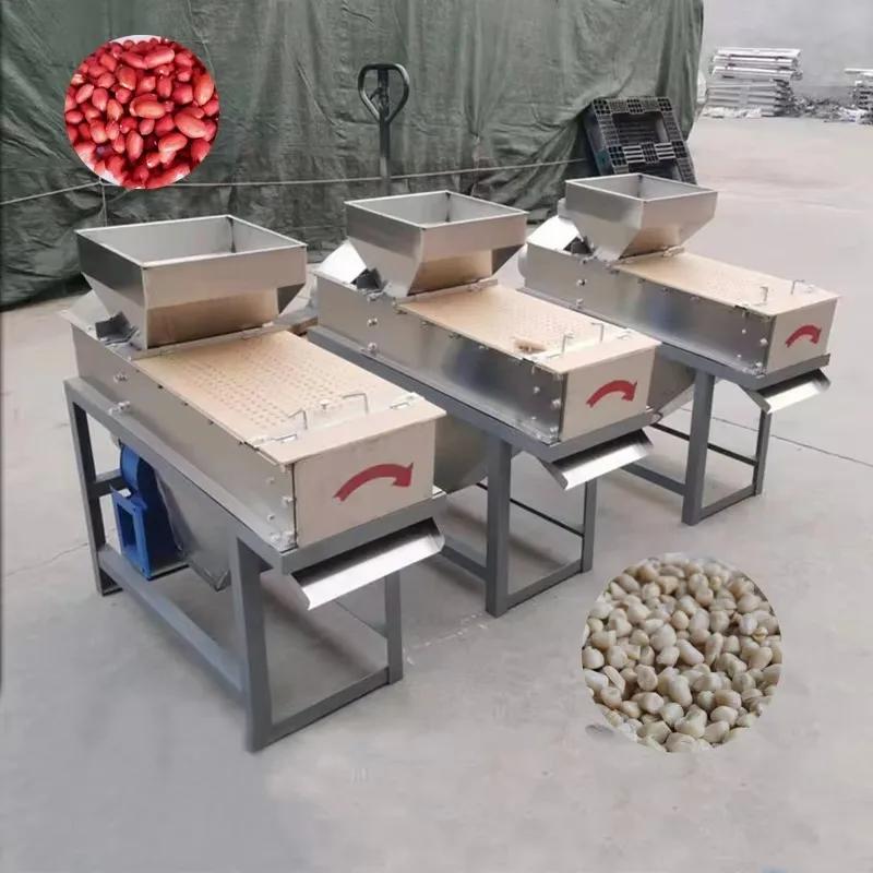 Electric Mini Peanut Process Machine Stainless Steel Roasted Peanut Peeler Peanut Skin Peeling Machine