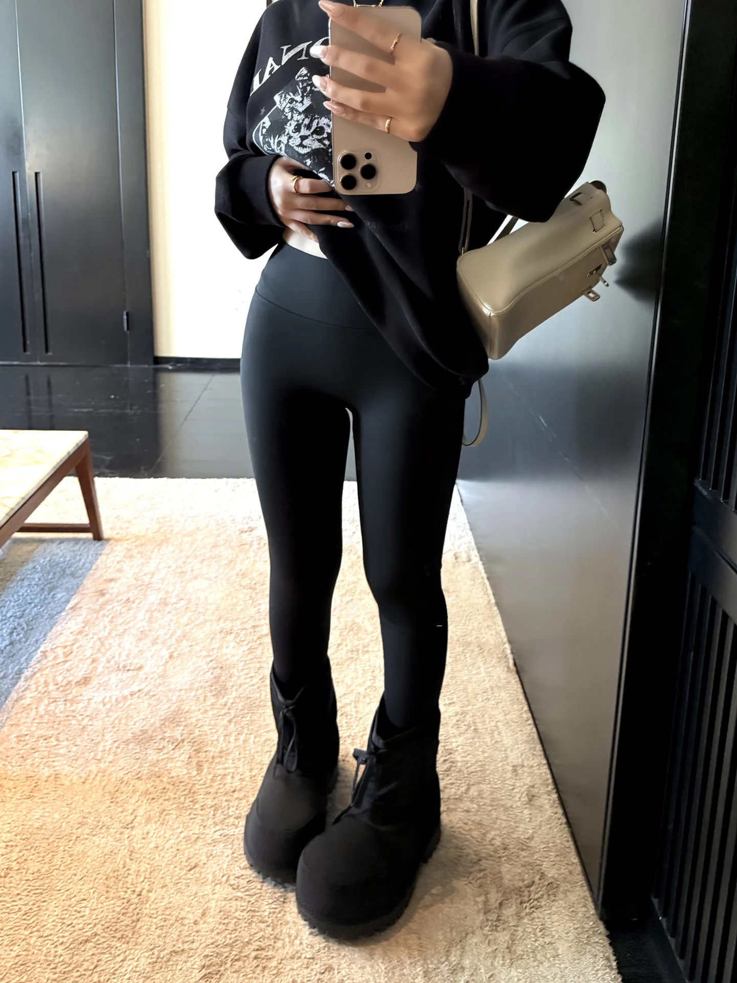 

High Waist Thiened Heating Outerwear Women's Leggings Bla Kazuo Nan Chi Small Foot Pants Winter Casual Boting Trousers