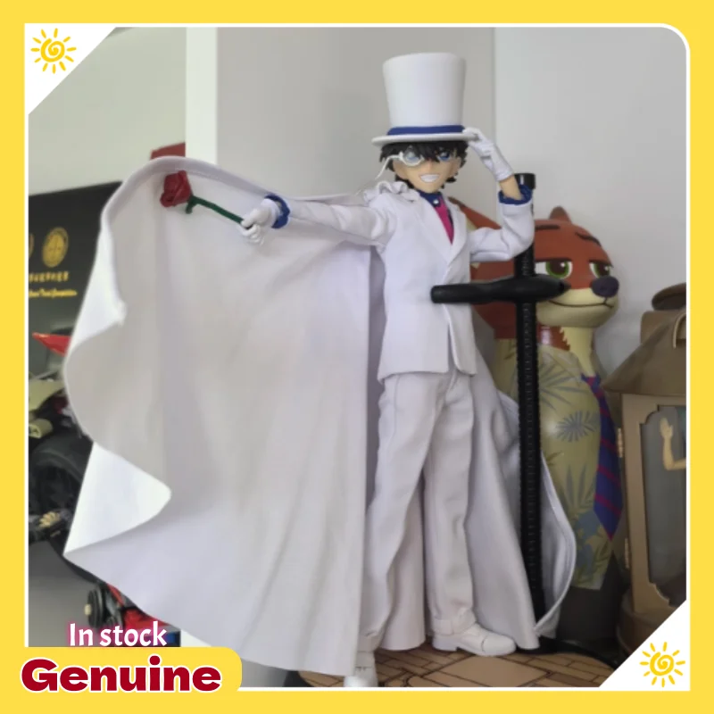 

GONG Kaito Kid Articulated Action Figure Cloth Outfit Detective Conan Collectible Model For Anime Fans Collection Room Display