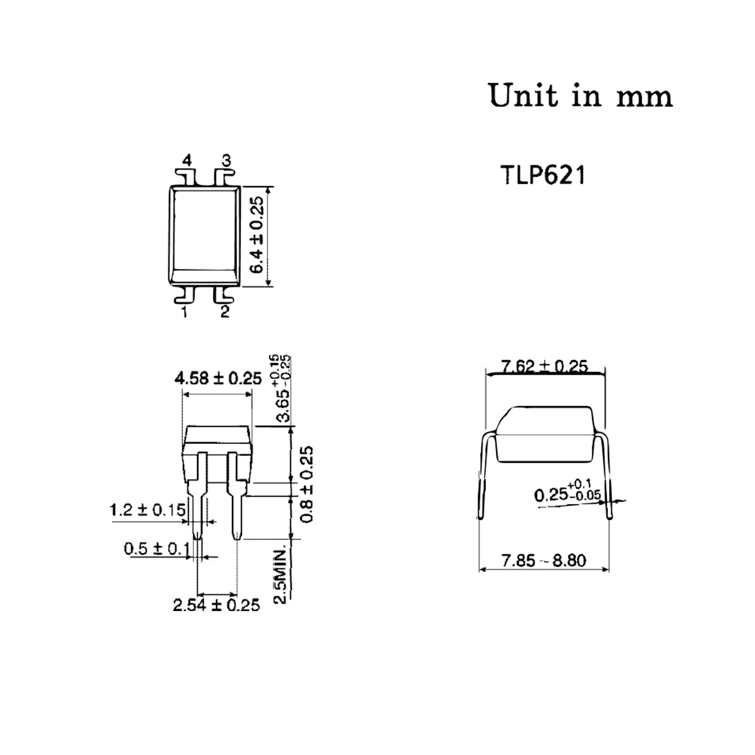 50PCS/LOT TLP621 621 TLP621-1 Optocoupler DIP-4 DIP4 IC Photoelectric Coupler New Original In Stock Chanzon