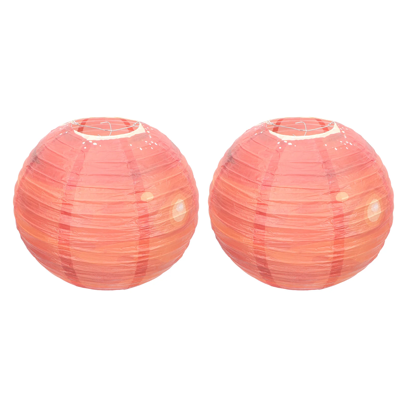 2 Pcs Lantern Planet Paper Decor Folding for Party Lanterns Decorations Decorative Decorate