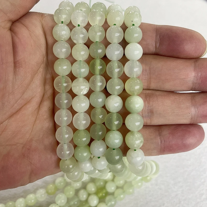 6 8 1012MM Natural Stone Beads Jade de chine Agate Jades Loose Spacer Beads for Jewelry Making DIY Bracelet Necklace Accessories
