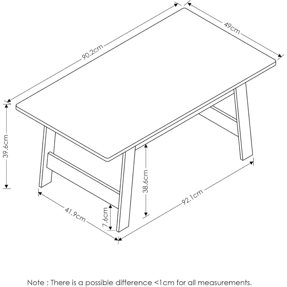 Beginnende Salontafel, Frans Eiken Grijs, 19.45d X 35.59W X 15.63H In Biedt Voldoende Opbergruimte: 30 Lbs.