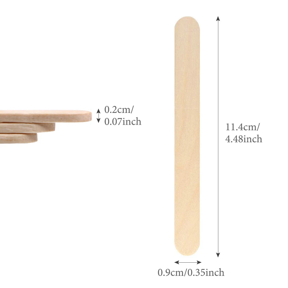 50/100PCS Disposable Wooden Hair Removal Wax Stick Woman Body Depilation Spatula Applicators Wood Tongue Depressor Beauty Tools