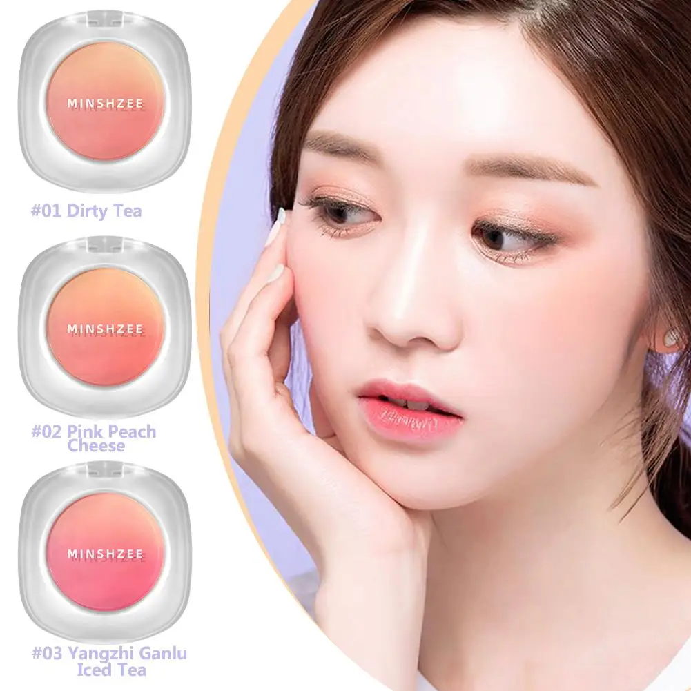 Matte Blush Makeup Palette 3 Colors Face Rouge Cheek Lasting Tint Change Natural Powder Long Blusher Gradual Cosmetic D9p9