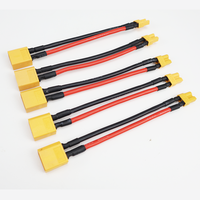 5/1pcs XT60 to XT30 Connector Adapter Male/Female Plug 10CM 14AWG Silicone Wire Cable for RC FPV Quadcopter CineLog35 Drone Part