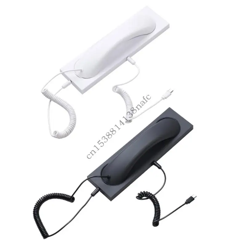 594F Multiple Device Type C Handset Phone Receiver High Sensitivity Strong ABS User friendly Plug and Play