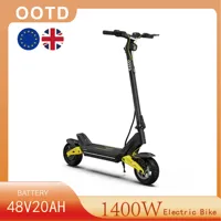 Electric Scooter OOTD S10 10inch Bluetooth Link APP 1400W 48V20AH Max Mileage 70km Lightweight Escooter Dual Suspension