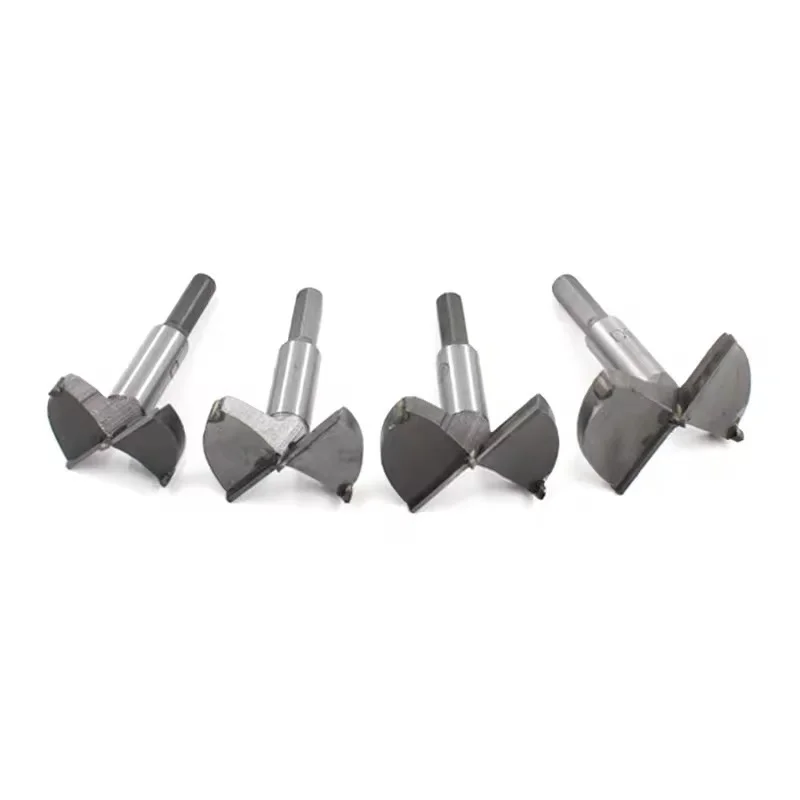 5PCS 15-100mm Wood Hole Saw Kit HSS Bi-Metal Arbor Drill Bit for Door Lock Cabinet Plywood Cutting with Pilot & Teeth Cleaner