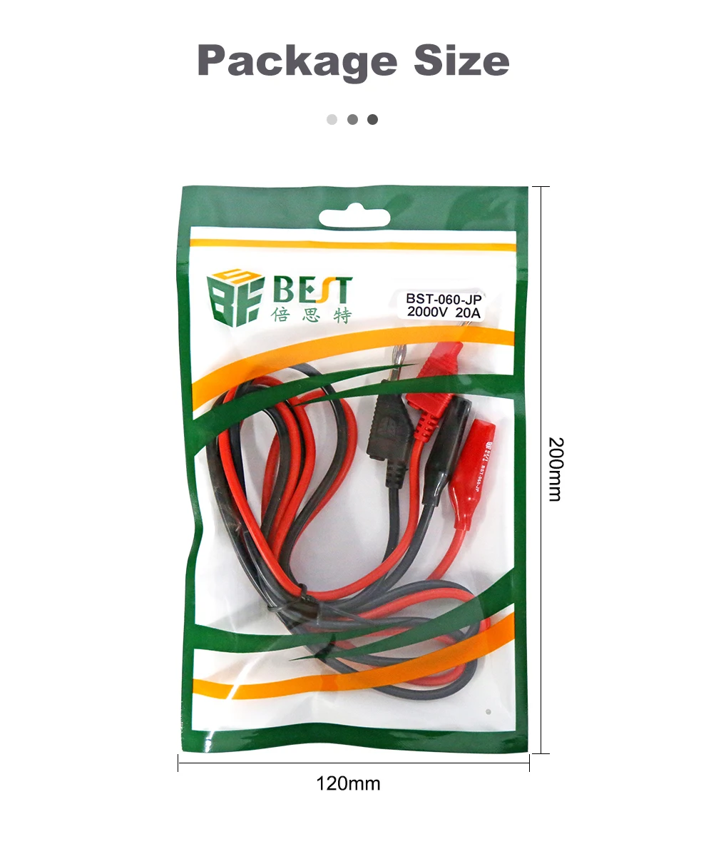 BST-060-JP Multimeter-Messleitungen-Set, 4-mm-Laternenstecker, Stromtestkabel, gestapelte Laterne, Bananenstecker, öffentliches bis öffentliches Testkabel – Detail 12