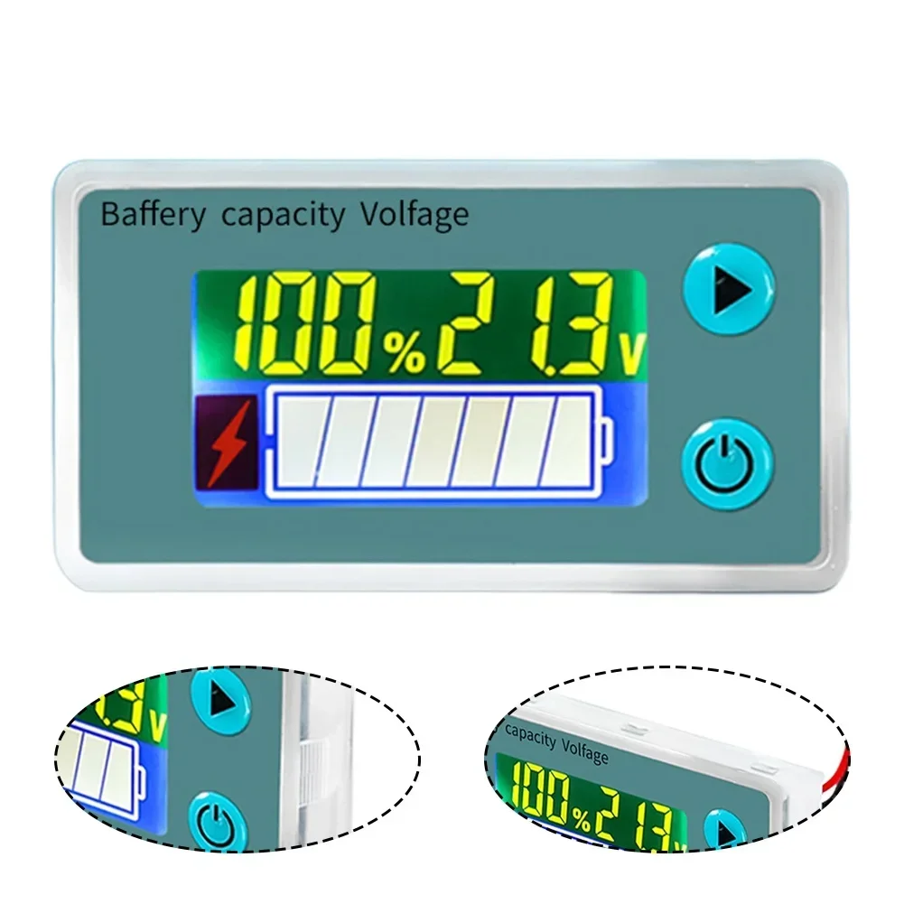 Accurate LCD Battery Power Display Voltmeter For Lithium Iron Lead-Acid Reliable Battery Level Indicator Test Meters Detectors