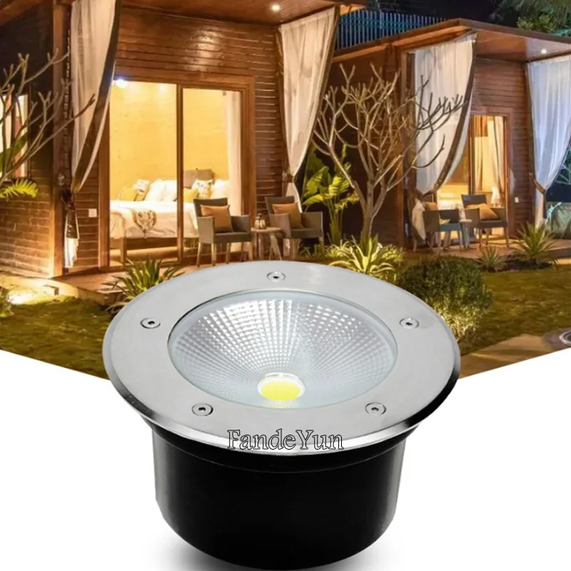 6PACK Waterproof 10W12W 15W 18W LED Garden Buried AC85-265V Outdoor Recessed Deck Light Underground Lamp Sidewalk Lighting DC12V