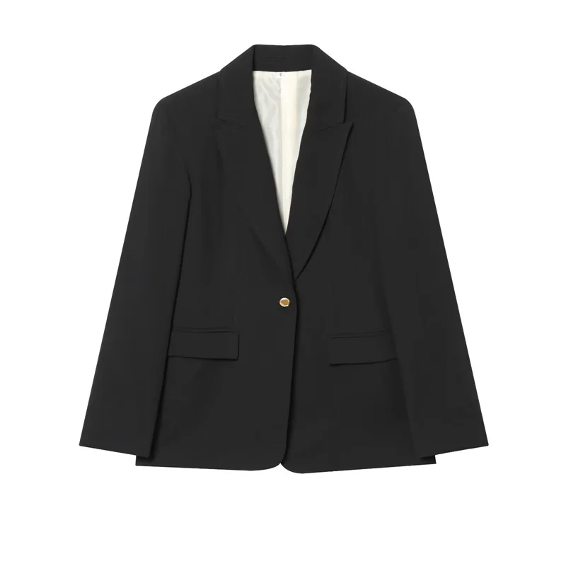 

Women's Blazer 2026 New Fashion Blazer for Women Lapels Ladies Blazer Top Casual Chic Women Coat