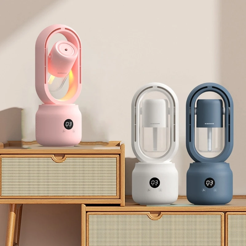 개인 증발 공기 냉각기 휴대용 냉각 팬, 조용한 3 단 USB 전원, 책상 테이블 팬, 침실 홈 오피스용