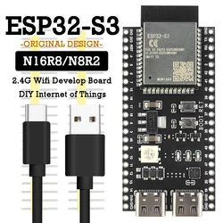 ESP32-S3 Development Board 2.4G Wifi Module for Arduino ESP IDF ESP32-S3WROOM1 N8R2 N16R8 44Pin Type-C 8M PSRAM ESP32 S3