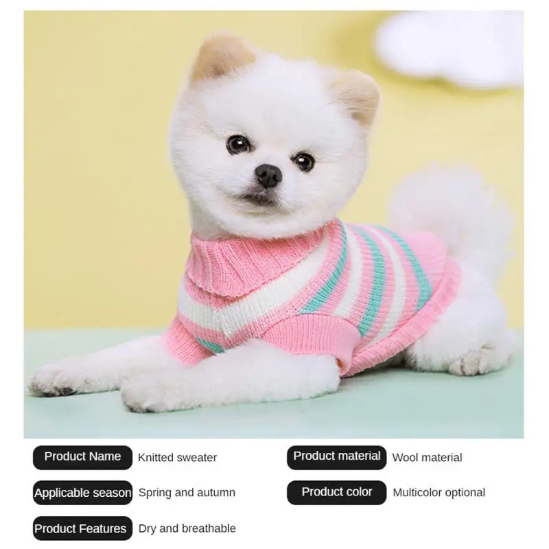 Turtleneck Sweater High Quality Material Prevent Cold Weather Lovely Comfortable Pet Winter Clothing Warm Sweater Fit Sweater