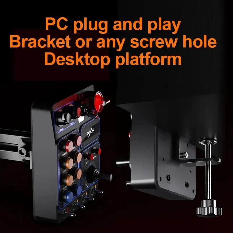 

PXN CB1 Simulator Race Central Control Box Multi-functional Keys Control Box RGB for EURO Truck Simulator Racing Game Custom PC