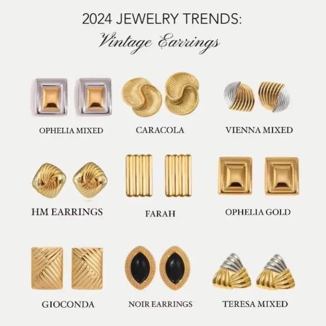 Yori Geometryczne kolczyki sztyfty ze stali nierdzewnej Wodoodporny spersonalizowany urok Biżuteria modowa Akcesoria Bijoux Prezent