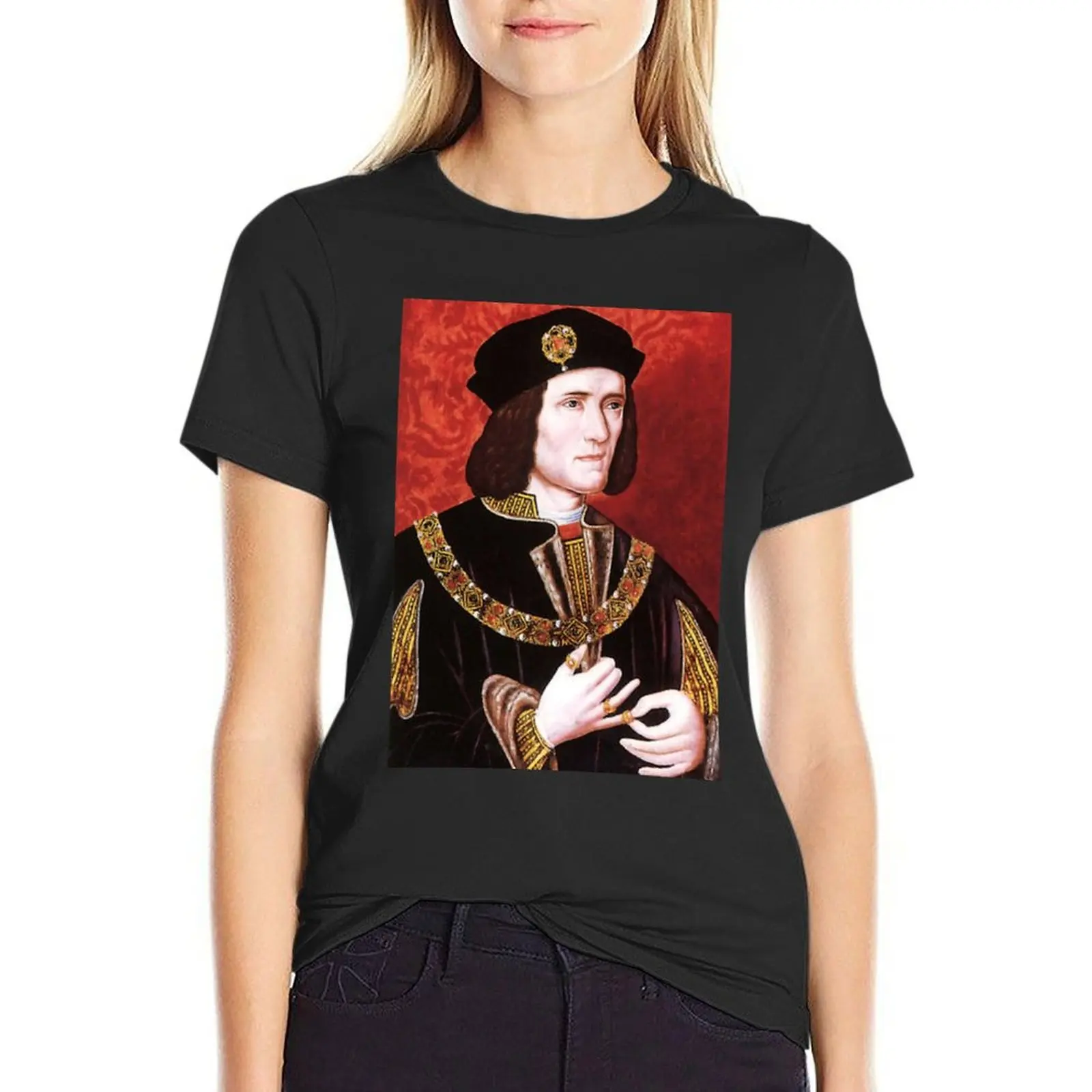 

Richard III T-Shirt summer tops plain funnys tops designer clothes Women luxury