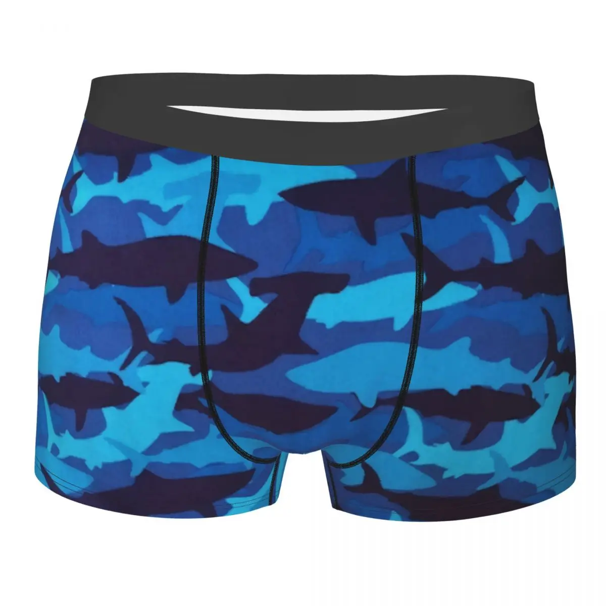 

Custom Male Cool Ocean Animal Shark Underwear Boxer Briefs Stretch Shorts Panties Underpants