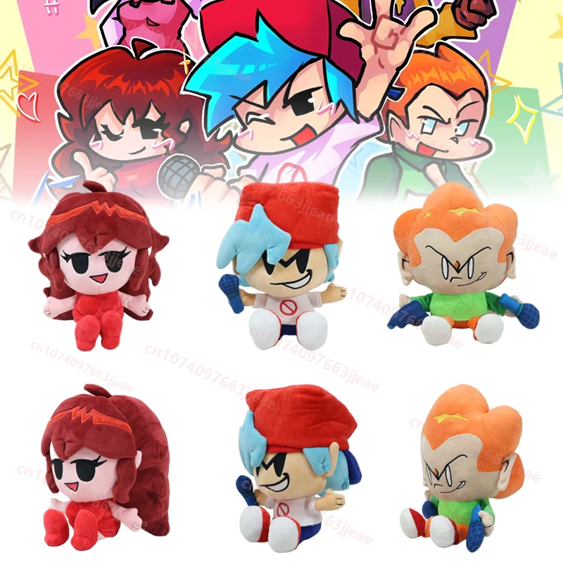 

Kawaii FNFs Nene Pico Darnell Plush Funny Friday Nights Funkin Plushies Anime Stuffed Dolls For Kid Birthday Christmas Toy Gift