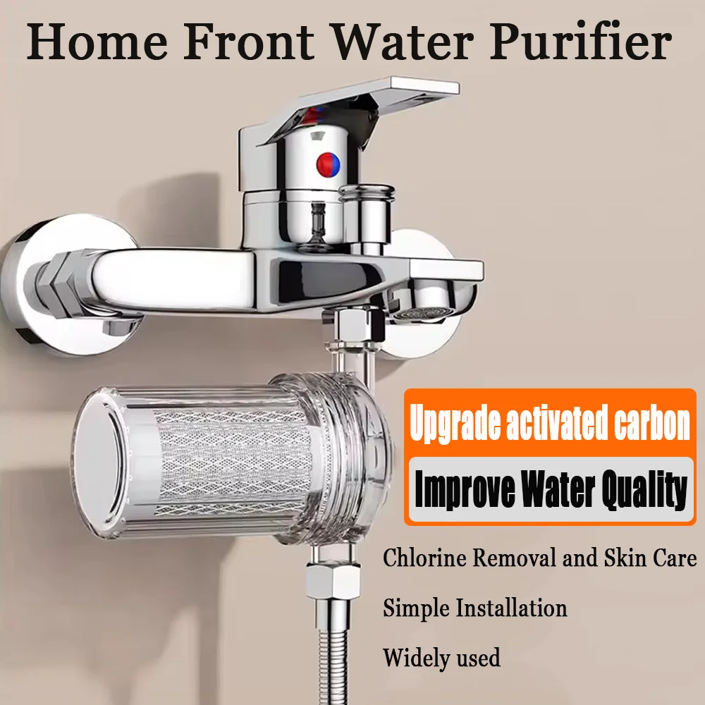 New Universal Activated Carbon Water Purifier To Remove Heavy Metals Chlorine Fluoride Household Water Filter Soften Hard Water