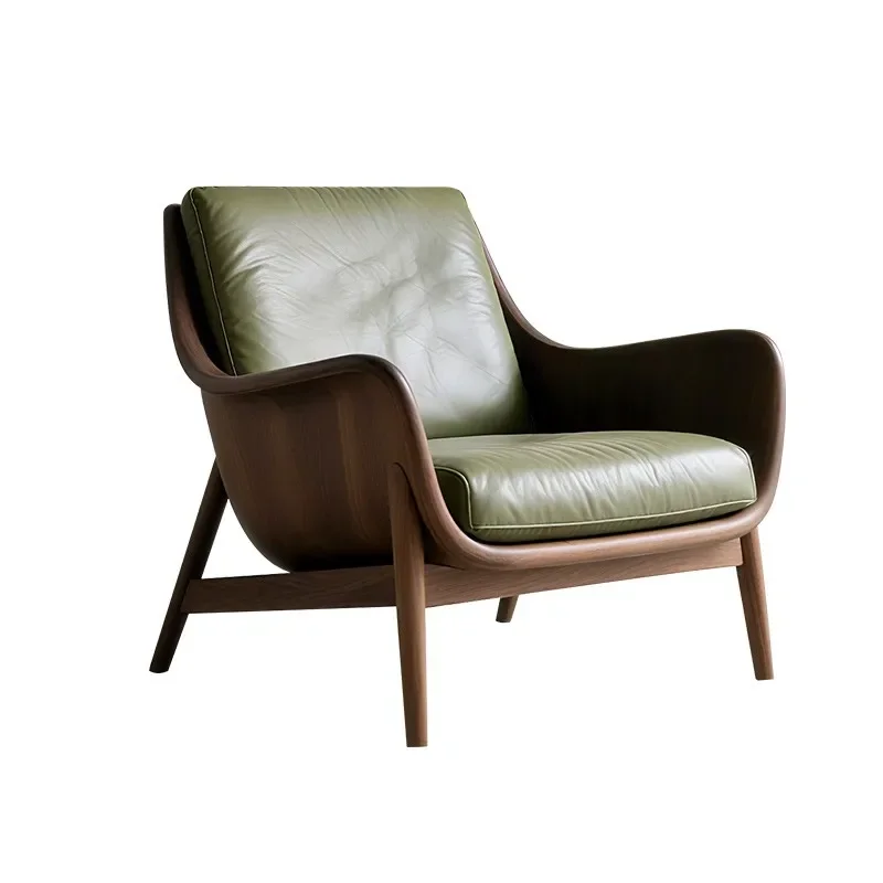 

ZQ Customizable Furniture New Chinese-style Wabi Single Sofa Chair Living Room Single Chair طاولات للقهوة Кресло На Балкона Дома