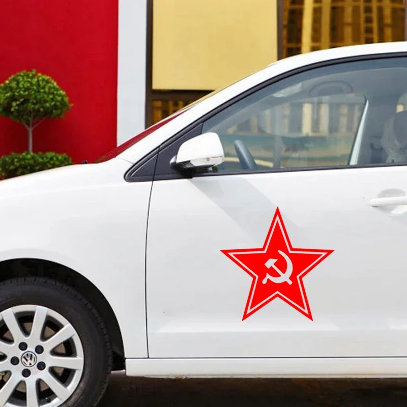 Soviet Star Car Sticker Vinyl Decal Red Car Car Sticker Modeling Decoration Accessories Personalized Customization