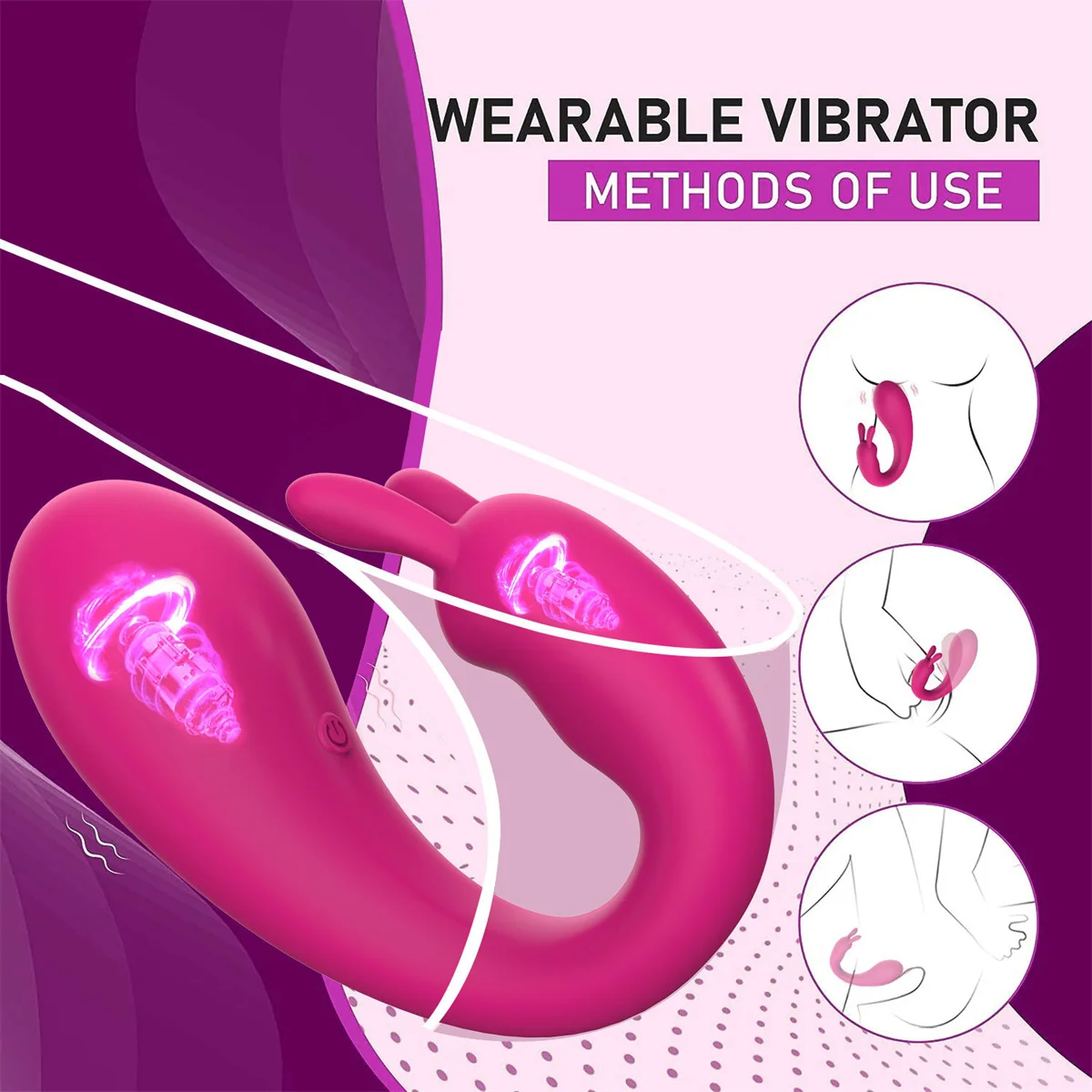 APP ควบคุมสวมใส่ Panty Vibrators ของเล่นสําหรับผู้ใหญ่ Clit Rabbit Vibrator G-spot Vibrating กางเกงค่อนข้าง Rose Dildos Sex Machine