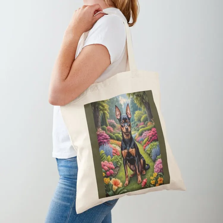 

Chester Miniature Pinscher Dog Art Tote Bag tote bag custom university shopper bag personalized tote canvas bags