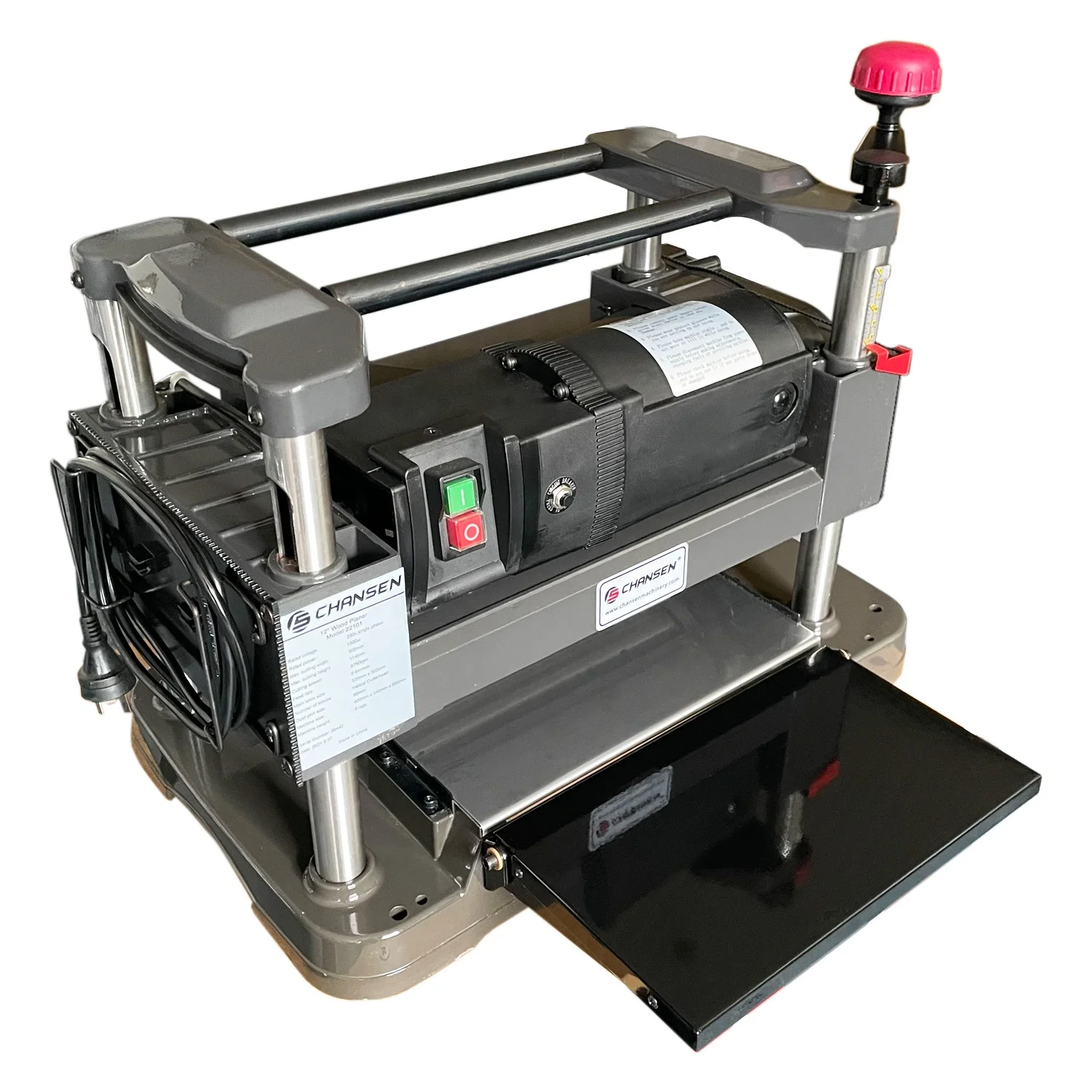 

【Hot】Woodworking Machine Item#22101 12" Benchtop Wood Thickness Planer with Helical Cutterhead