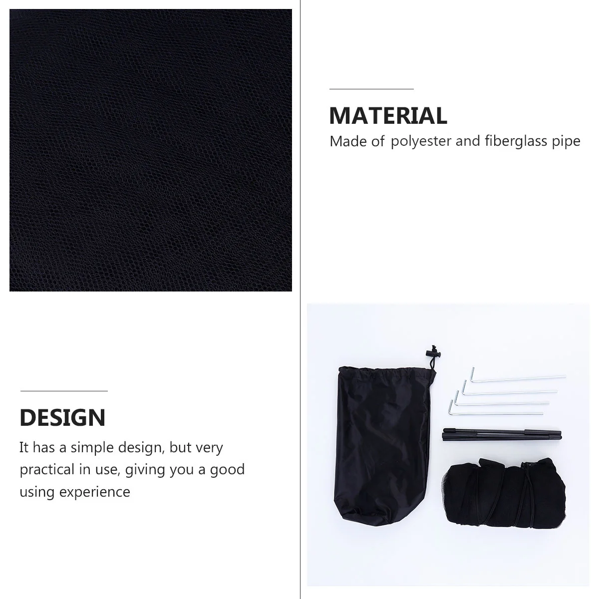 

5 Pcs Insect and Mosquito Net Tent Camping Portable Outdoor Anti Polyester (Polyester) Triangle Mesh