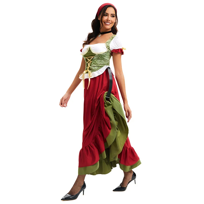 

Mh Beer Festival Costume Women's Performance Outfit loween Bar Dingdong Workwear Polyester Spring Faion Ladies' Clot...