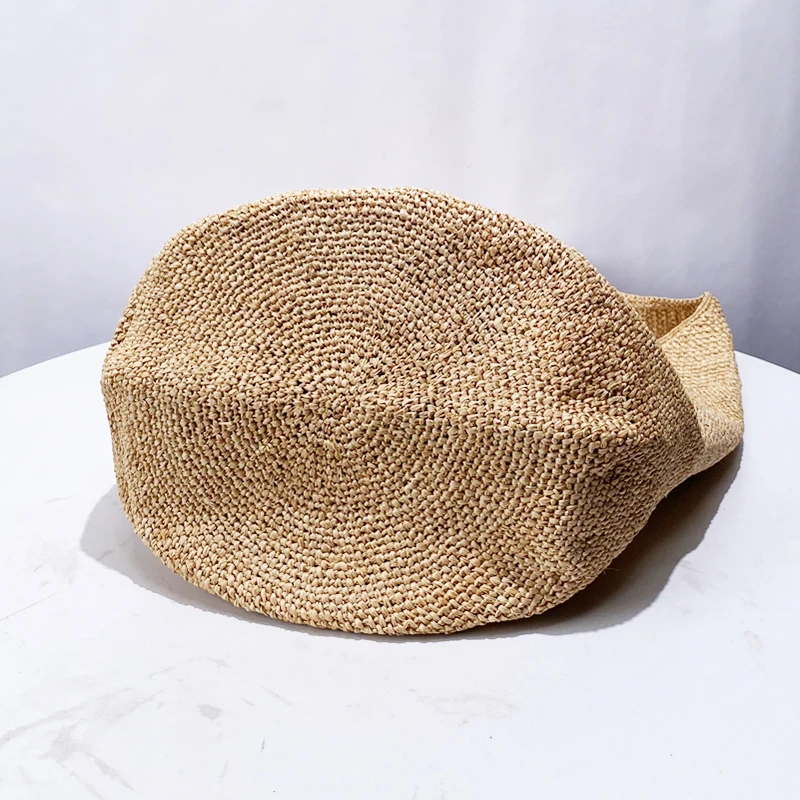 Straw Beach Bags For Women Luxury Designer Handbags And Purses 2024 New In Casual Handmade Weave Large Capacity Bucket  Shoulder