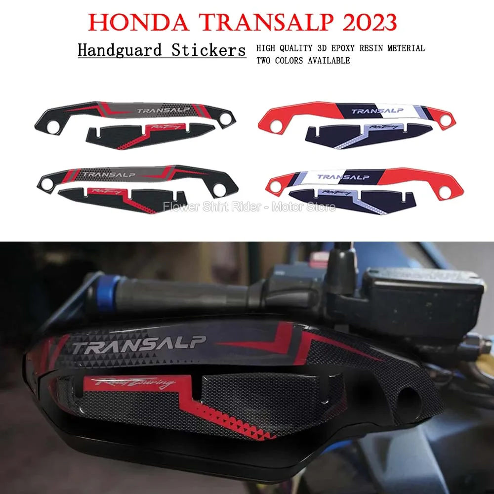 

For Honda XL 750 Transalp 2023 Motorcycle 3D Gel Hand Guards Stickers Waterproof Handguard Protect 3D Resin Stickers