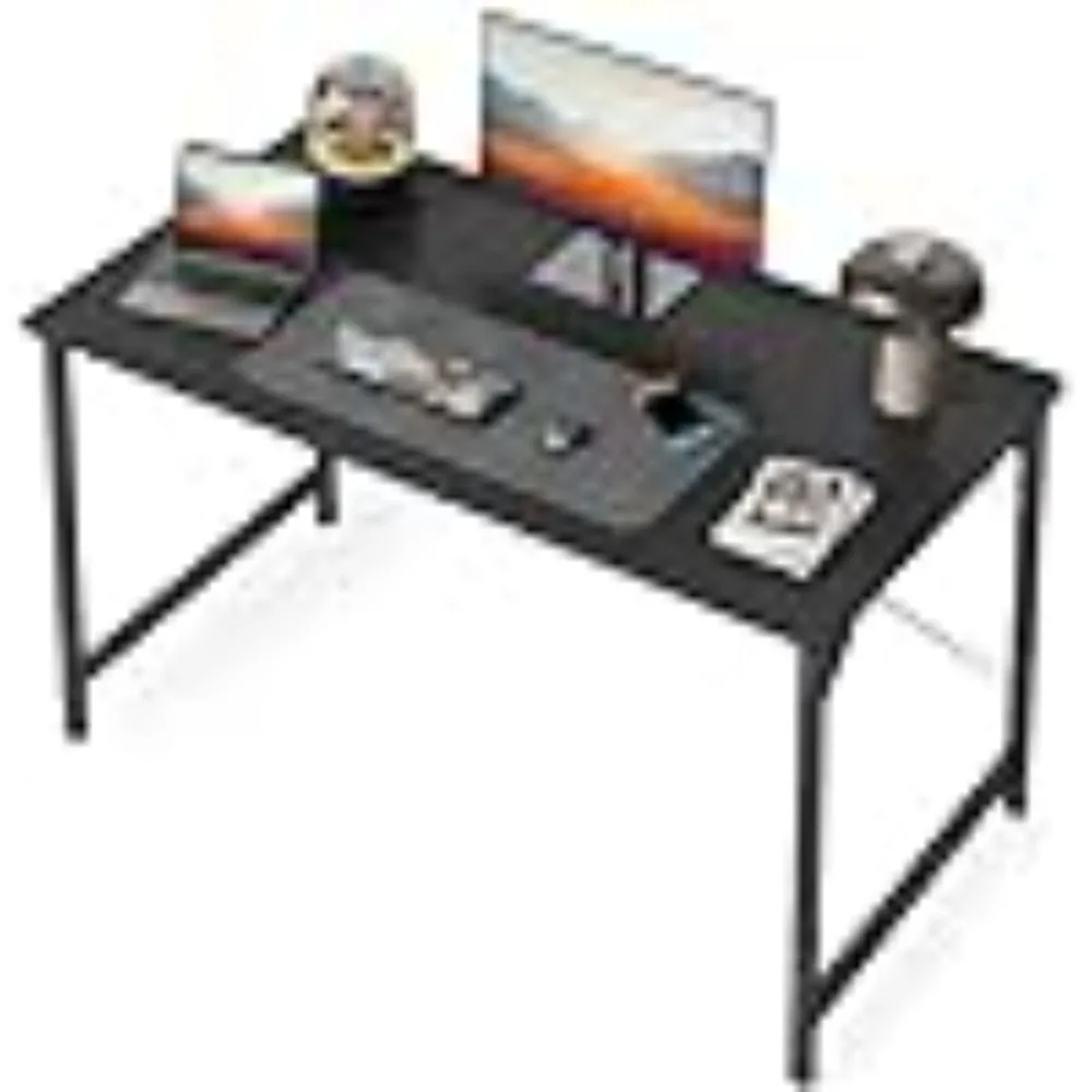 CubiCubi Computer Desk, 40 Inch Home Office Desk, Modern Simple Style PC Table for Home, Office, Study, Writing, Black