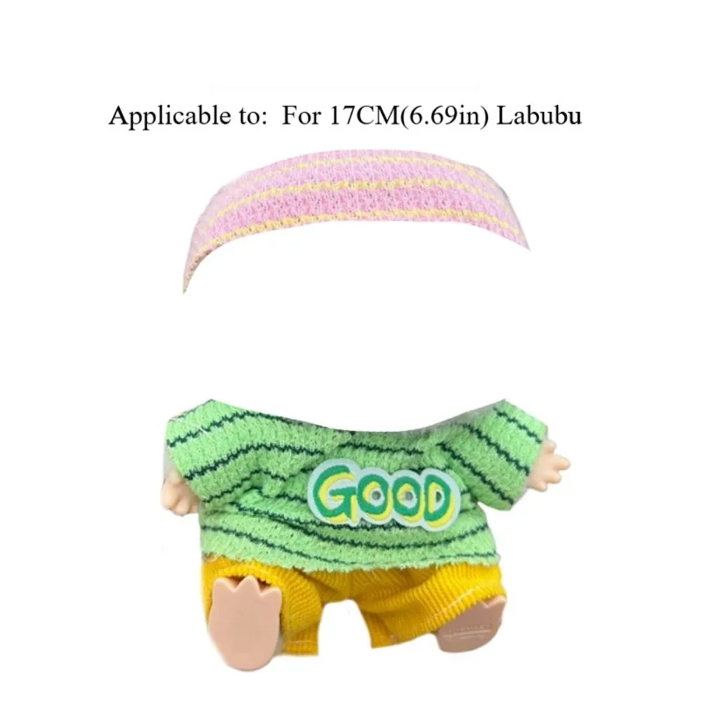 Vêtements de poupée multicolores à la mode, remplacement fait à la main pour ensembles de poupées Labubu, ensembles de vêtements de poupée DIY, poupée de 17CM