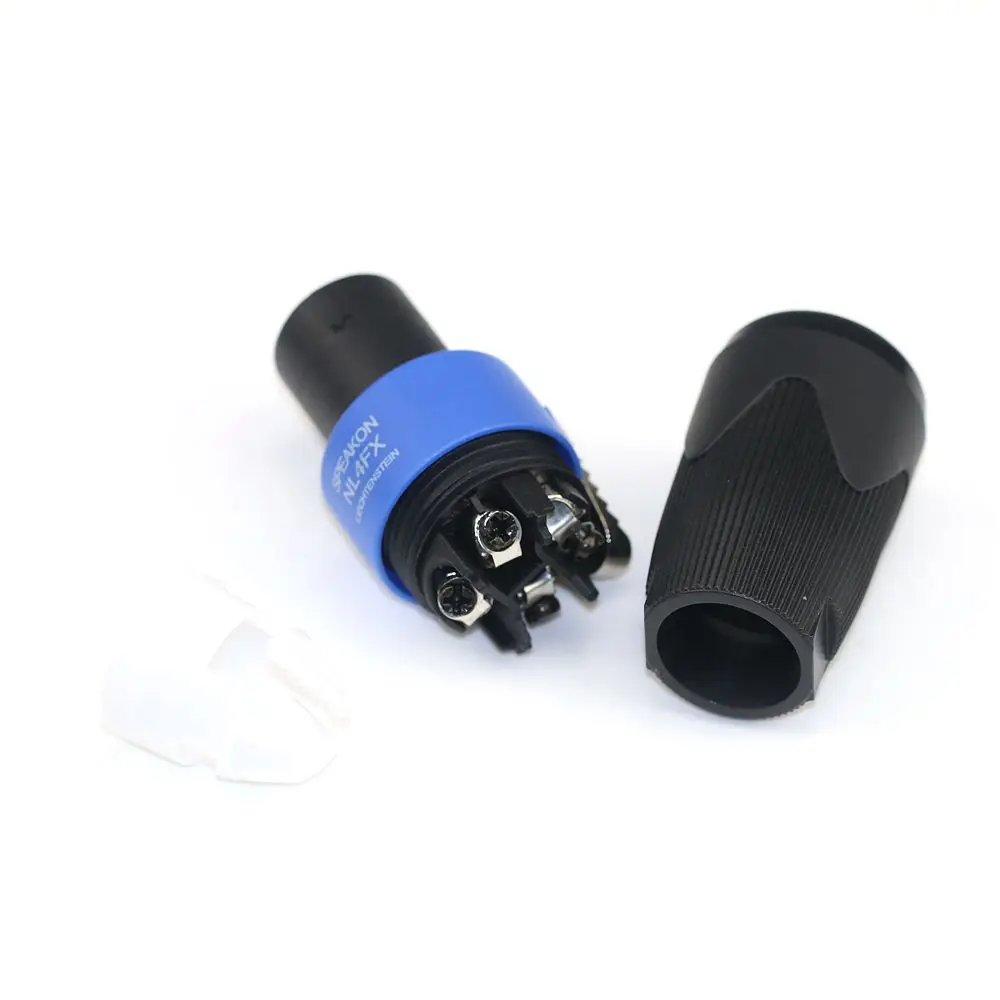 10PCS NEW AND High quality FOR Neutrik brand New type NL4FX Speakon 4 Pole Plug Male Audio Speaker Connectors