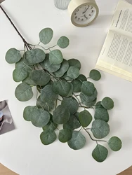 Nordic simulation eucalyptus leaf fresh greenery wedding hall flower arrangement decorative foliage