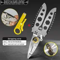 Multipurpose Electric Wire Stripping Pliers Professional Wires Cable Strippers Wire Cutting Stripping Pressing Twisted Hand Tool