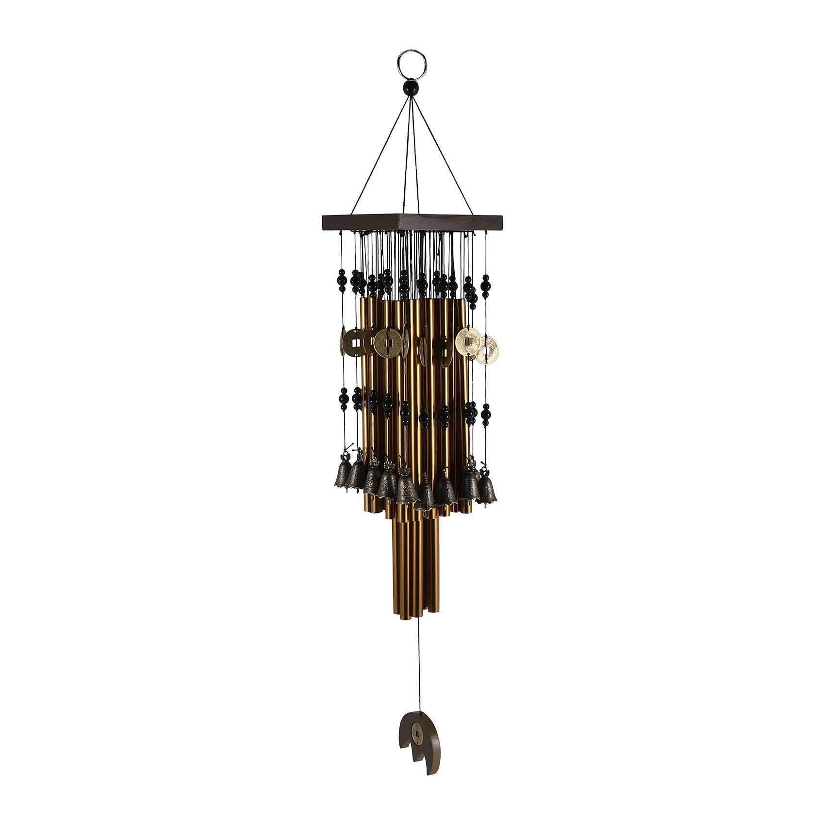 

Outdoor Indoor Metal Tube Wind Chime with Copper Bell Large Windchimes For Yard Patio Garden Terrace Decoration 80cm