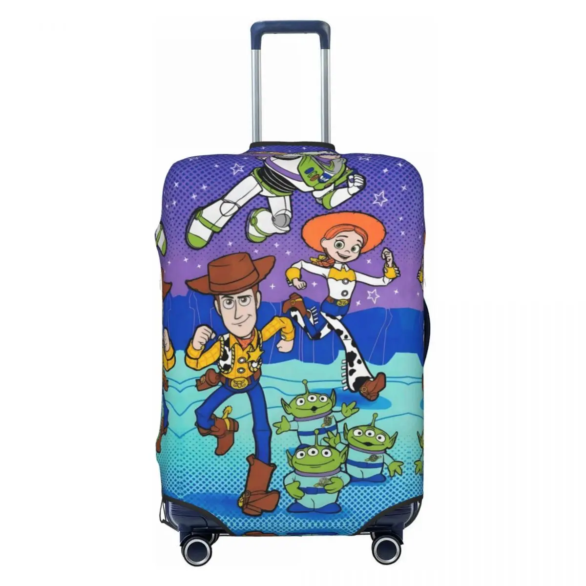 

Custom Toy Story Cartoon Anime Figure Luggage Cover Cute Woody Buzz Lightyear Suitcase Protector Covers Suit For 18-32 inch
