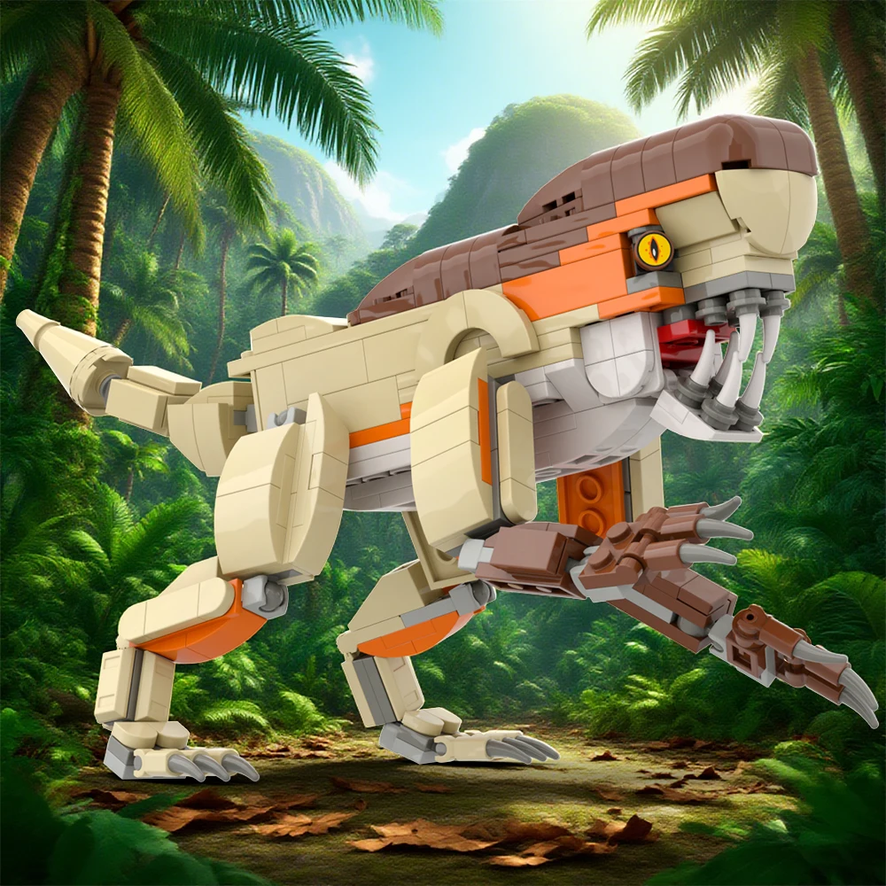 Set di blocchi di costruzione di dinosauri giganti - Esperto creativo Indominus Rex, triceratopo e tirannosauro Rex Mattoni modello