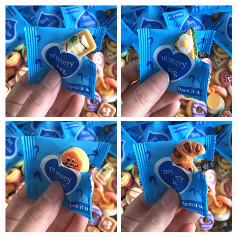 30 قطعة Diy بها بنفسك مختلط نمط أعمى حقيبة صغيرة الغذاء محاكاة لطيف صندوق أعمى مناسبة لعبة أطفال ديكورات منزلية هدية إرسال عشوائيا #5