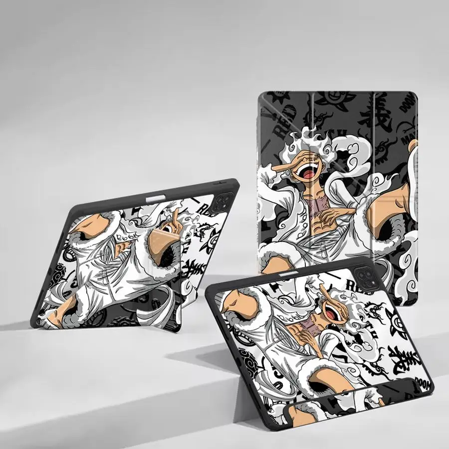 

Чехол для планшета One Piece Luffy Zoro для iPad Mini 6 7 Air 4 5 M3 M2 1 2 M4 11 дюймов Pro 2025 Pro 11th 10th 9th 8th 7th 12.9 дюймов